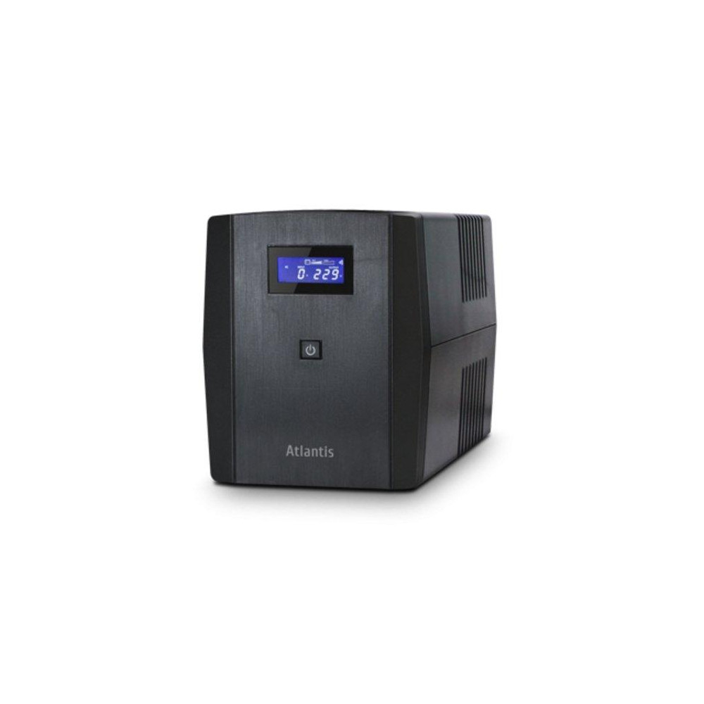 UPS ATLANTIS A03-S1200 Server UPS 1200VA (700W)Stepwave Line Interactive Doppia Batteria (12V@7A/h)USB 3prese IEC+2 schuko