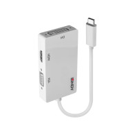 ADATTATORE LINDY USB "C" MASCHIO a HDMI, DVI o VGA 39912