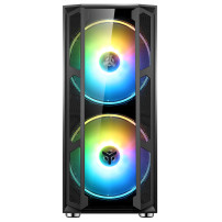 CASE ITEK FULL TOWER "MAJES 20 EVO" USB3, 2*20cm fan ARGB, Trasp Wind XL, -  ITGCAMAJ20E