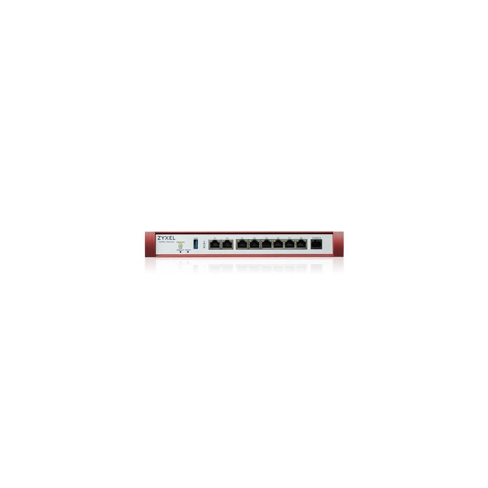 FIREWALL ZYXEL USGFlex Security Gateway 200HP VPN:100IPSec/L2TP, 50SSL WAN, 6xLAN + 1x2.5 1x2.5 POE 30W Fanless, fino a 50 utent