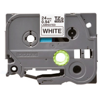 NASTRO BROTHER TZE251 Laminato 24mm Nero/Bianco
