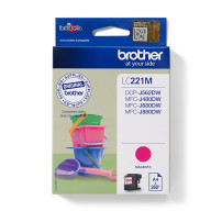 ORIGINAL Brother Cartuccia d'inchiostro magenta LC221M LC-221 ~300 Seiten 3,9ml