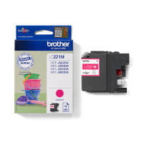 ORIGINAL Brother Cartuccia d'inchiostro magenta LC221M LC-221 ~300 Seiten 3,9ml