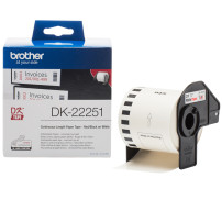 NASTRO BROTHER DK-22251 ADESIVO Nero/Rosso 62mm x 15.26m X QL-570 QL-700 QL-710W QL-800 QL-810W