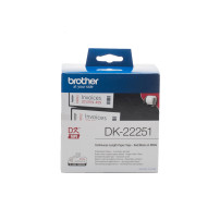 NASTRO BROTHER DK-22251 ADESIVO Nero/Rosso 62mm x 15.26m X QL-570 QL-700 QL-710W QL-800 QL-810W
