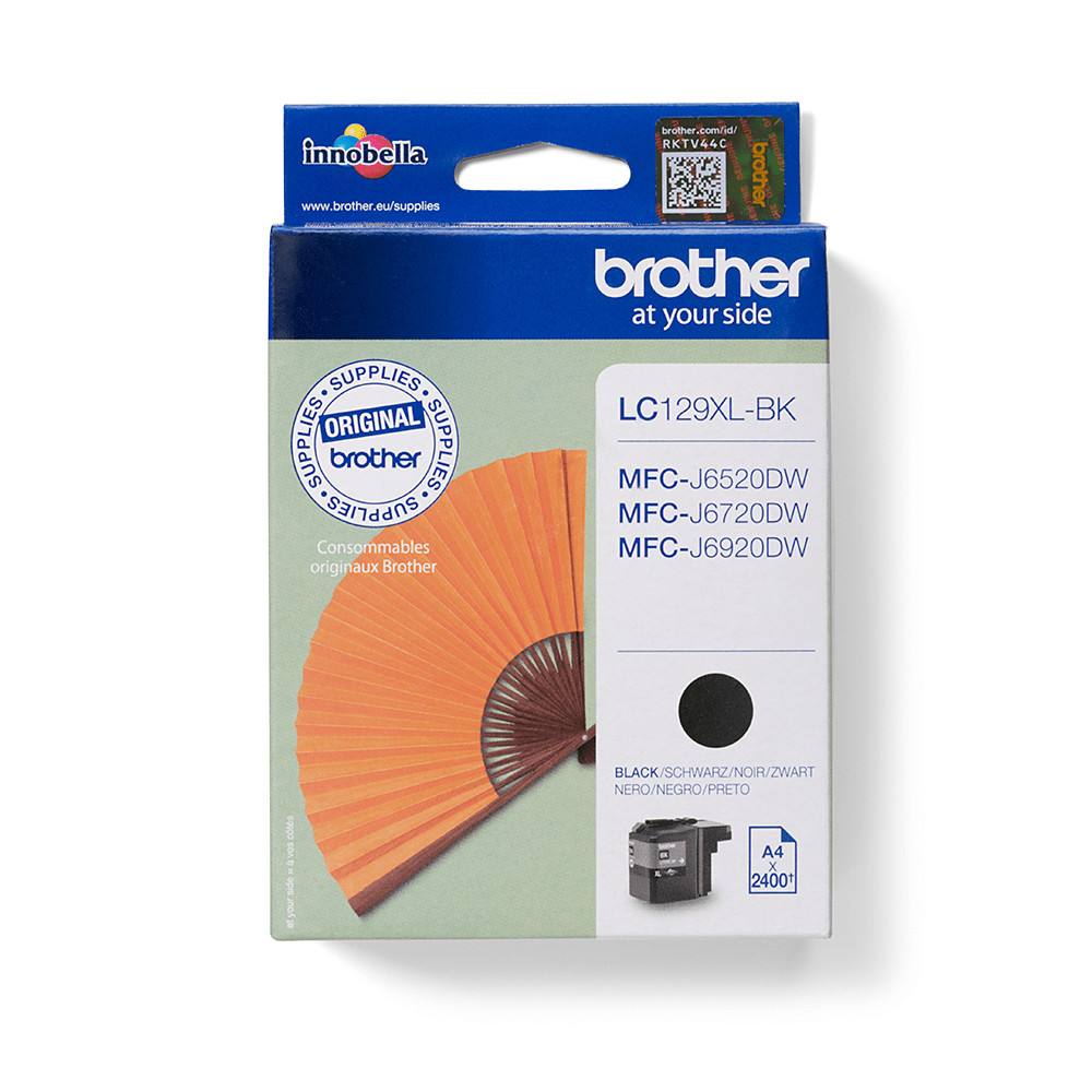 ORIGINAL Brother Cartuccia d'inchiostro nero LC129XLBK LC-129XL ~2400 Seiten