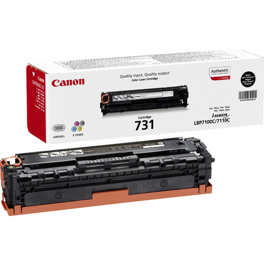 TONER CANON 731BK Nero 1400PP x LBP7100CN LBP7100CW LBP7110CW MF8280Cw MF8230Cn MF628Cw MF623Cn