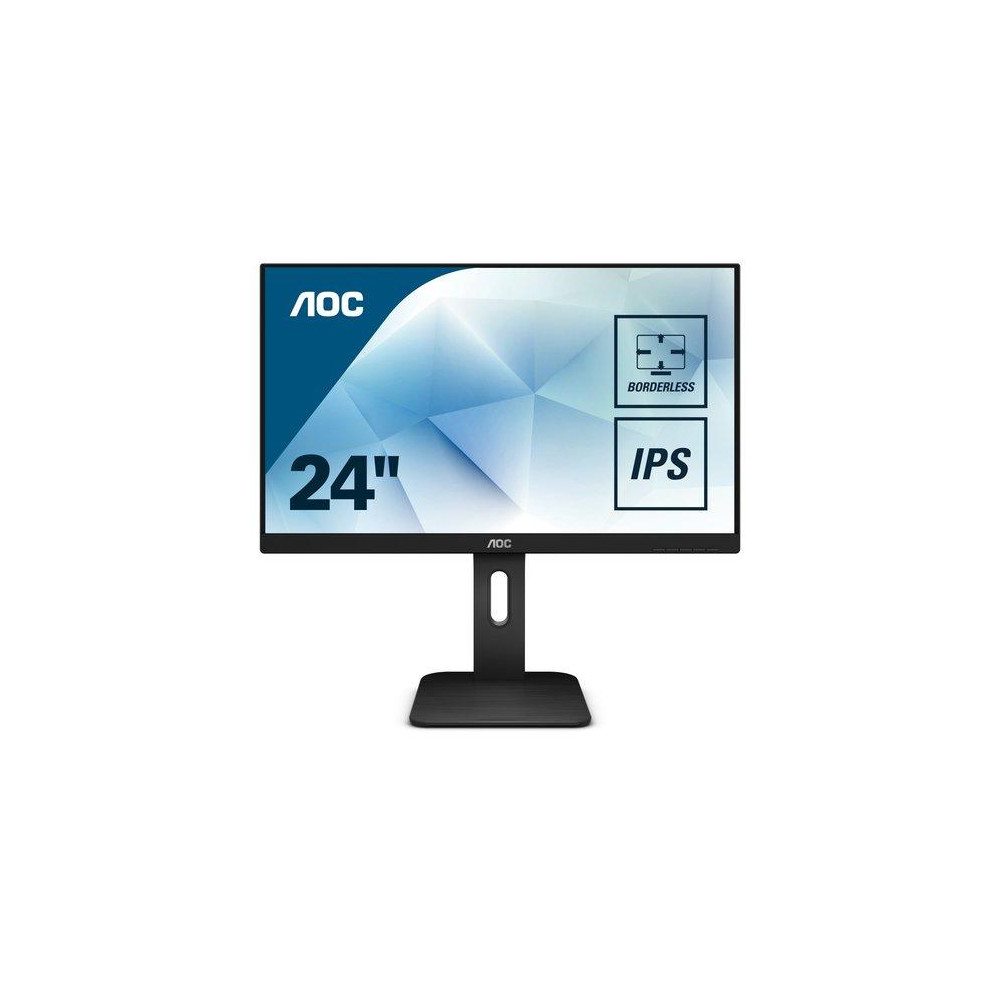 MONITOR AOC LED 23.8" Wide 24P1 IPS 1920x1080 5ms 250cd/mq 50.000.000:1 2x2W MM Reg. in H PIVOT VGA DVI HDMI DP USB