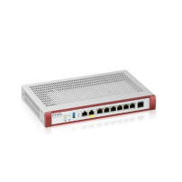 FIREWALL ZYXEL USGFlex Security Gateway 200HP VPN:100IPSec/L2TP, 50SSL WAN, 6xLAN + 1x2.5 1x2.5 POE +1Y Sec Pack, fino a 50utent