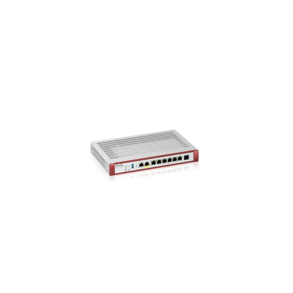 FIREWALL ZYXEL USGFlex Security Gateway 200HP VPN:100IPSec/L2TP, 50SSL WAN, 6xLAN + 1x2.5 1x2.5 POE +1Y Sec Pack, fino a 50utent