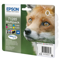 ORIGINAL Epson Multipack nero / ciano / magenta / giallo C13T12854012 T1285 ~820 Seiten 4 cartucce d'inchiostro: T1281 + T1282 +