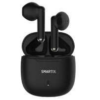 AURICOLARI ATLANTIS SMARTIX TWS SM60-FI9-B BT v5.3 custodia con funzione di ricarica include battery bank da 300mA Nero