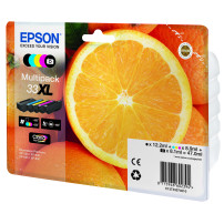ORIGINAL Epson Multipack nero / ciano / magenta / giallo / Nero (Foto) C13T33574011 33 XL ~2880 Seiten 5 Cartucce d'inchiostro: 
