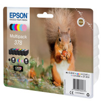 ORIGINAL Epson Multipack nero / ciano / magenta / giallo / ciano (chiaro) / magenta (chiaro) C13T37884010 378 ~2040 Seiten