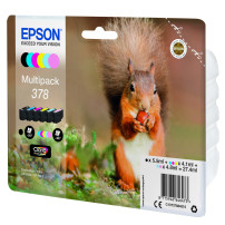 ORIGINAL Epson Multipack nero / ciano / magenta / giallo / ciano (chiaro) / magenta (chiaro) C13T37884010 378 ~2040 Seiten