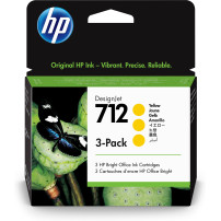 ORIGINAL HP Multipack giallo 3ED79A 712 ~1050 Seiten 87ml