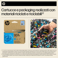 ORIGINAL HP Cartuccia d'inchiostro ciano 4S6W6NE 937e ~1650 Seiten