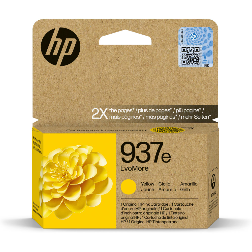 ORIGINAL HP Cartuccia d'inchiostro giallo 4S6W8NE 937e ~1650 Seiten