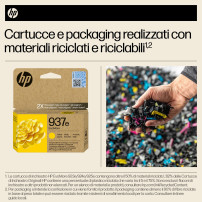 ORIGINAL HP Cartuccia d'inchiostro giallo 4S6W8NE 937e ~1650 Seiten