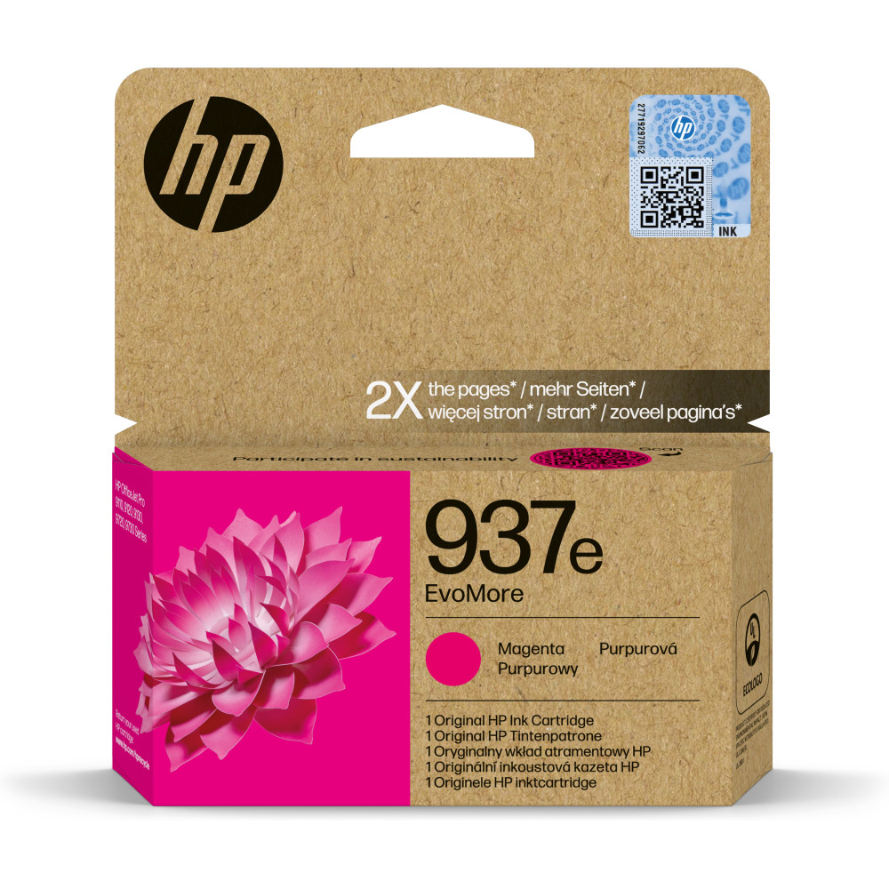ORIGINAL HP Cartuccia d'inchiostro magenta 4S6W7NE 937e ~1650 Seiten