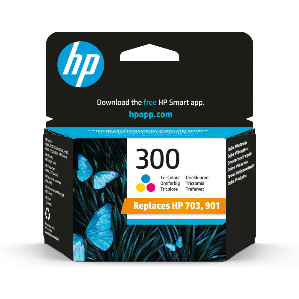 ORIGINAL HP Cartuccia d'inchiostro differenti colori CC643EE 300 ~165 Seiten