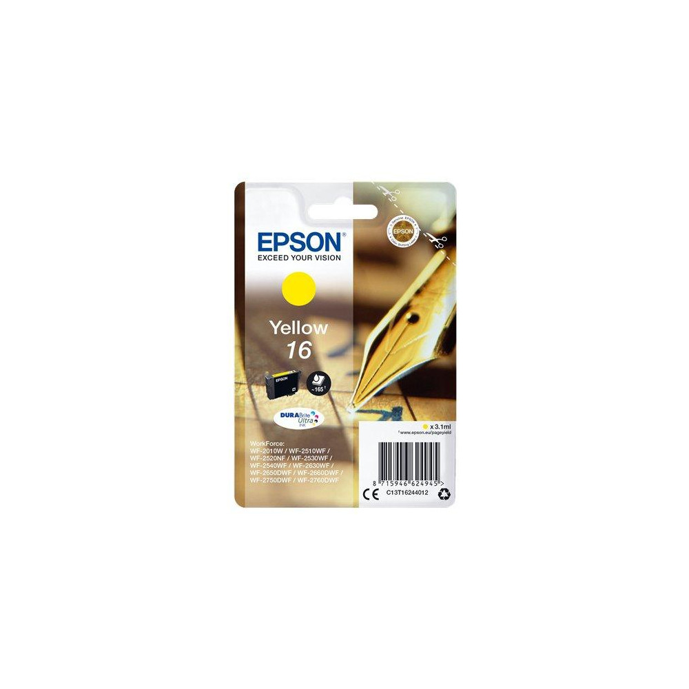 ORIGINAL Epson Cartuccia d'inchiostro giallo C13T16244012 16 ~165 Seiten 3,1ml standard