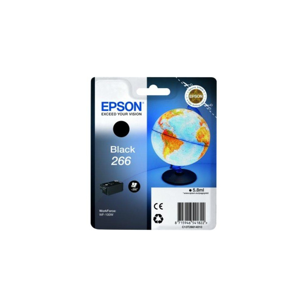 ORIGINAL Epson Cartuccia d'inchiostro nero C13T26614010 266 ~250 Seiten 5,8ml