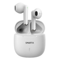 AURICOLARI ATLANTIS SMARTIX TWS SM60-FI9-W BT v5.3 custodia con funzione di ricarica include battery bank da 300mA Bianco