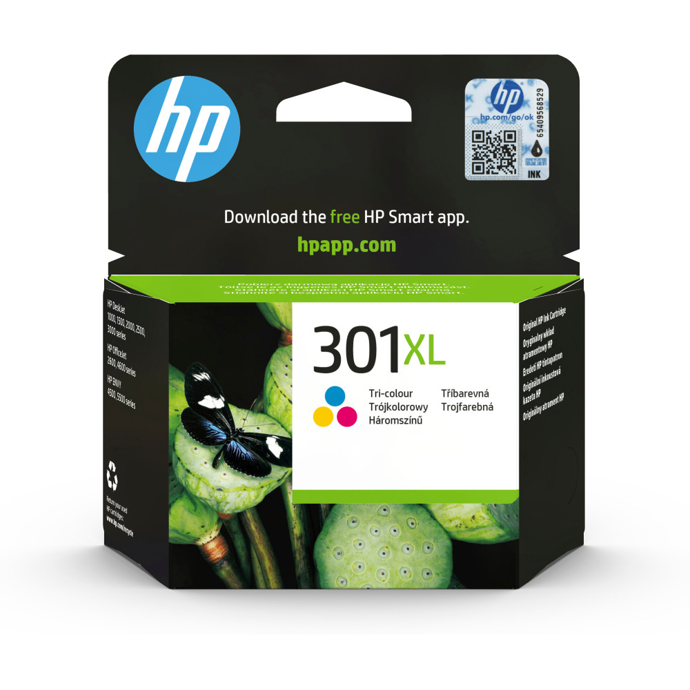 ORIGINAL HP Cartuccia d'inchiostro differenti colori CH564EE 301 XL ~330 Seiten 6ml