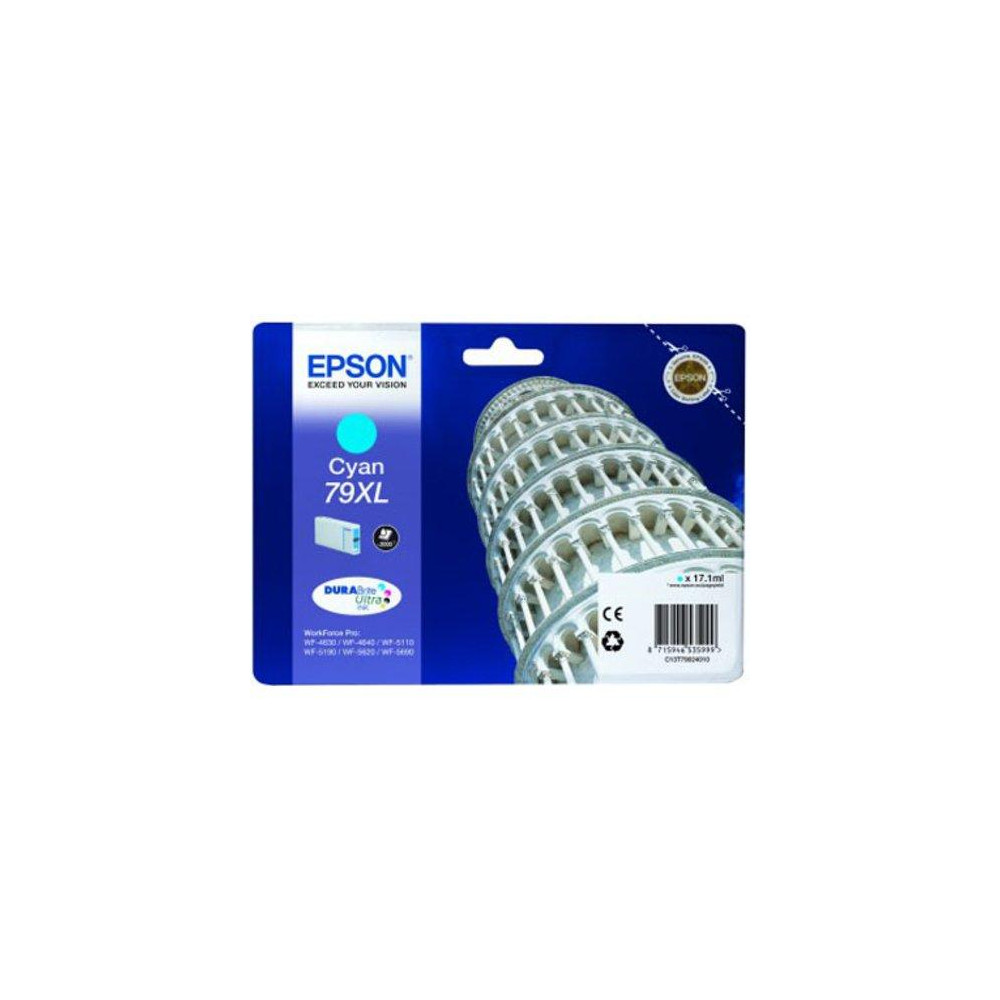 ORIGINAL Epson Cartuccia d'inchiostro ciano C13T79024010 79 XL ~2000 Seiten 17,1ml 79XL
