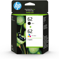 ORIGINAL HP Multipack nero / differenti colori N9J71AE 62 ~365 Seiten 2x inchiostro HP 62: 1x C2P04AE + 1x C2P06AE