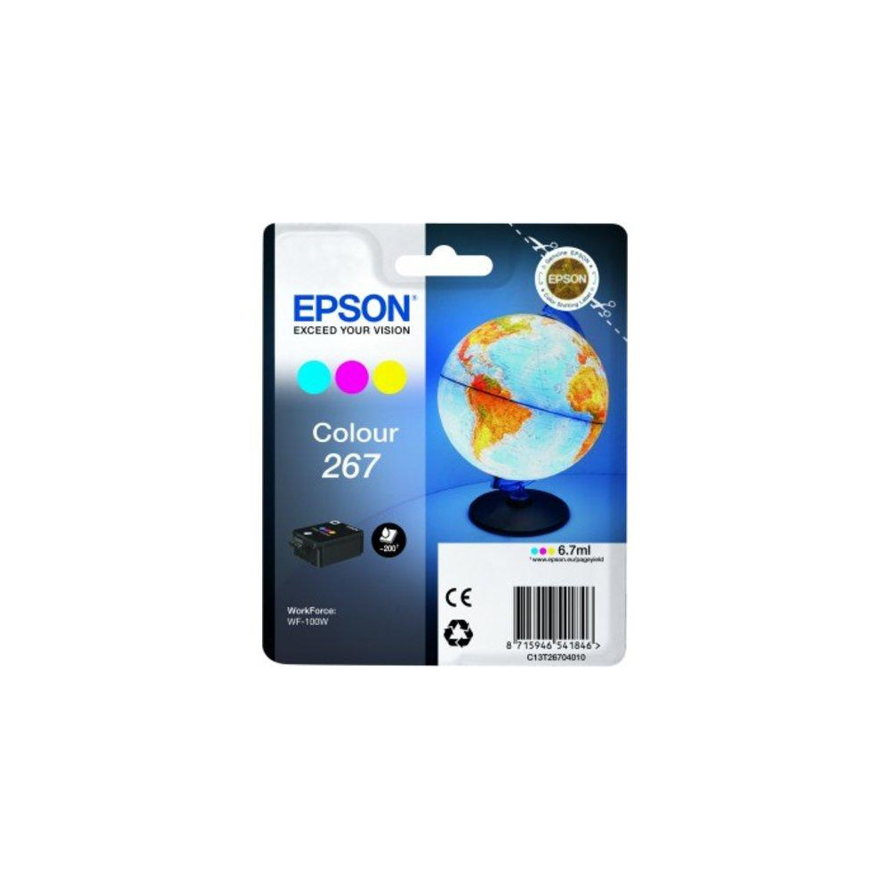 ORIGINAL Epson Cartuccia d'inchiostro differenti colori C13T26704010 267 ~200 Seiten 6,7ml