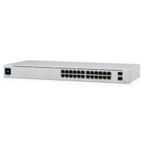 UBIQUITI SWITCH USW-24-POE-EU 24 PORTE LAN GIGABIT di cui 16 Porte Lan PoE Budget 95W + 2 Porte 1G SFP