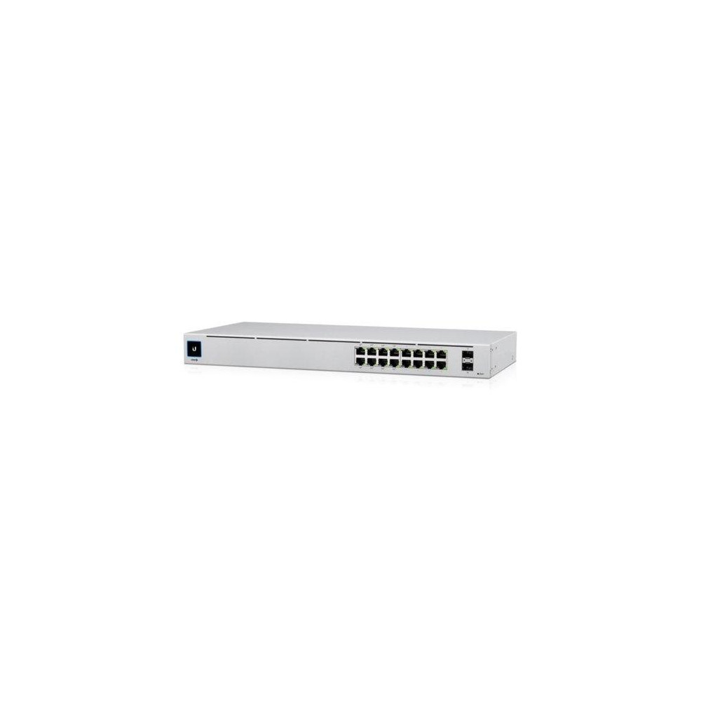 UBIQUITI SWITCH USW-16-POE-EU 16 PORTE LAN GIGABIT di cui 8 Porte PoE Budget 42W + 2 Porte 1G SFP L2