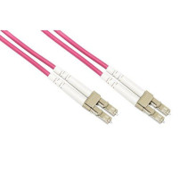 CAVO FIBRA OTTICA LC A LC MULTIMODE DUPLEX OM4 50/125 MT.10 LKLCLC4510