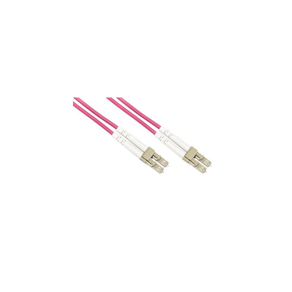 CAVO FIBRA OTTICA LC A LC MULTIMODE DUPLEX OM4 50/125 MT.10 LKLCLC4510