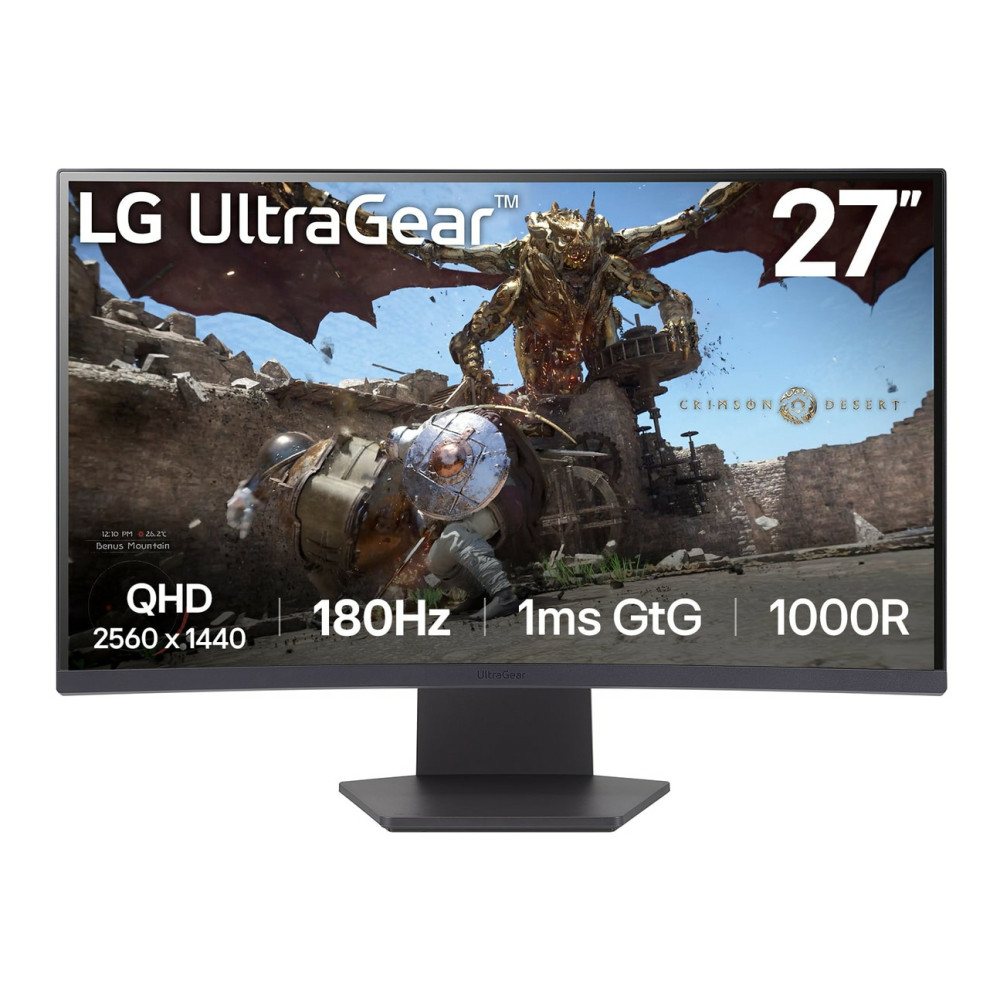 TFT LG UltraGear 27GS60QX-B 68.4 cm (27)LED,2xHDMI,DisplayPort,gebogen
