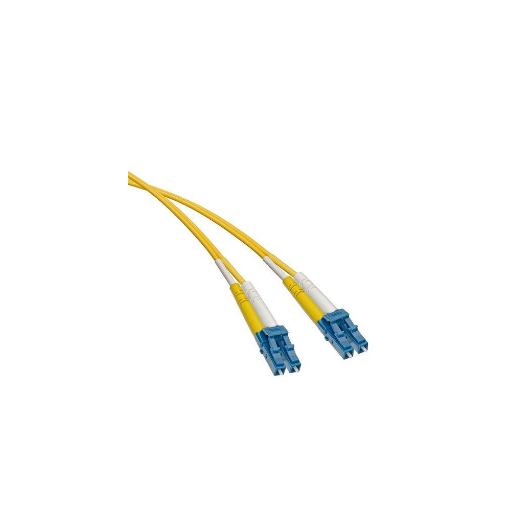 Fiber Patch Cord OS2 Singlemode Yellow 1.6 mm DUP-ZIP, LC/UPC-LC/UPC, 20.0  Meters