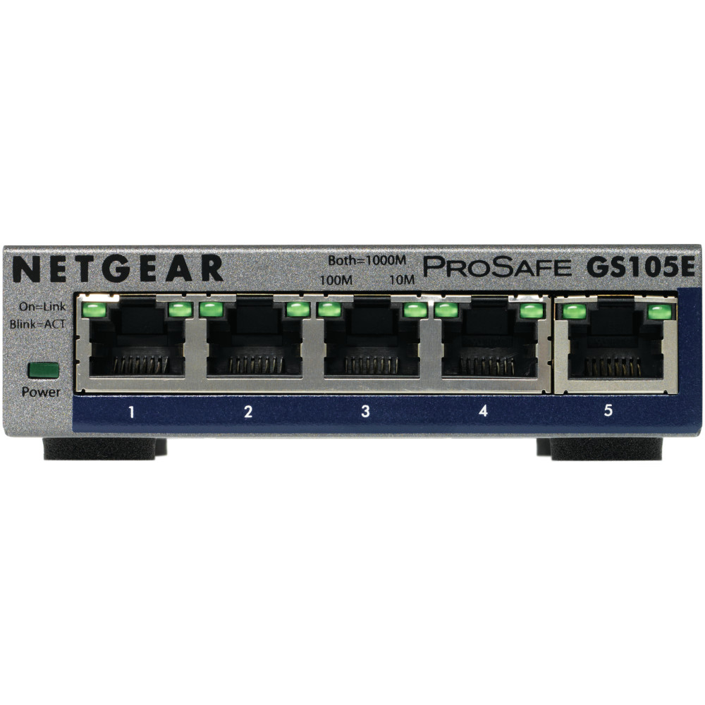 NETGEAR Switch Pro Safe 5-port 10/100/1000 GS105E-200PES