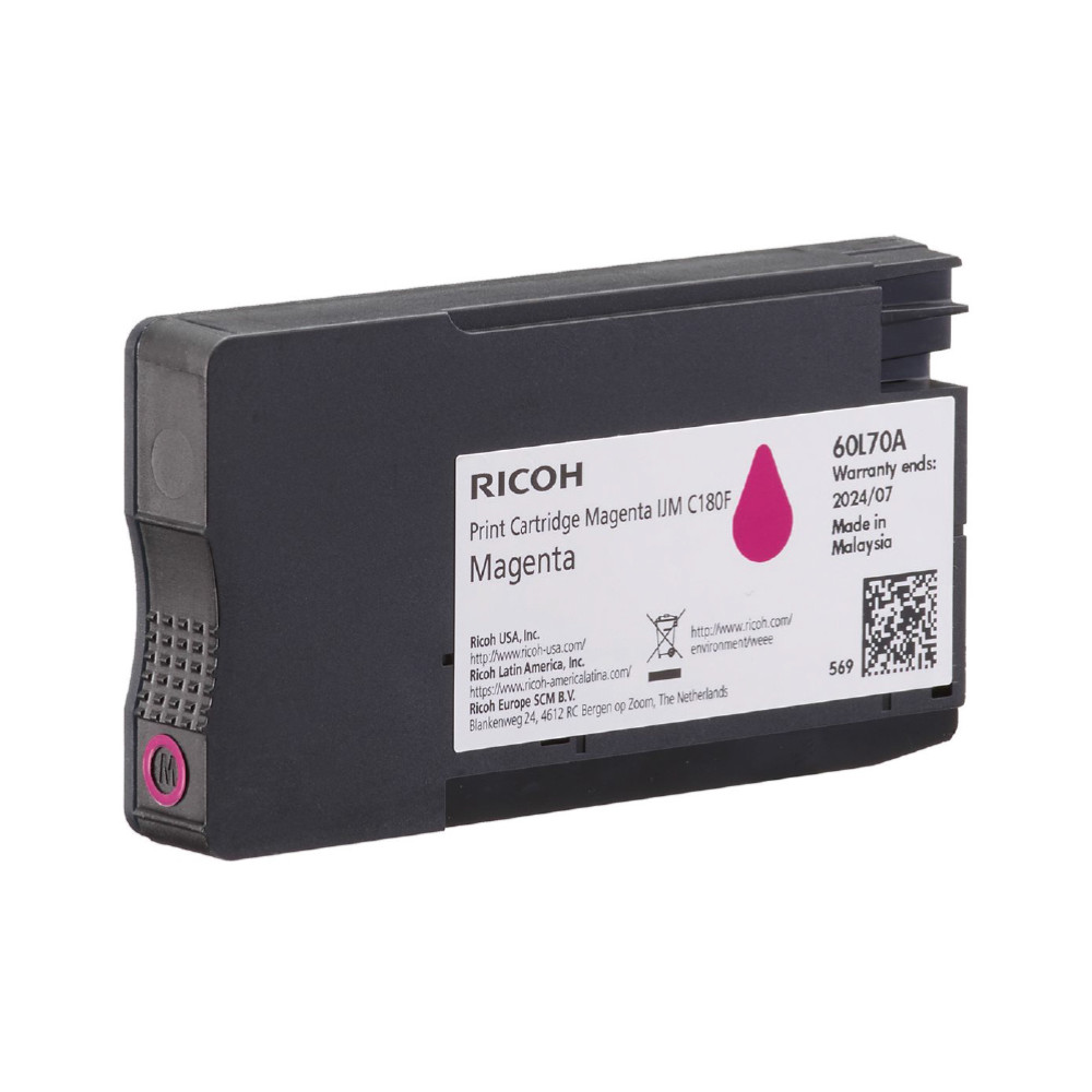 ORIGINAL Ricoh Cartuccia d'inchiostro magenta 408519 IJM C180F ~1600 Seiten