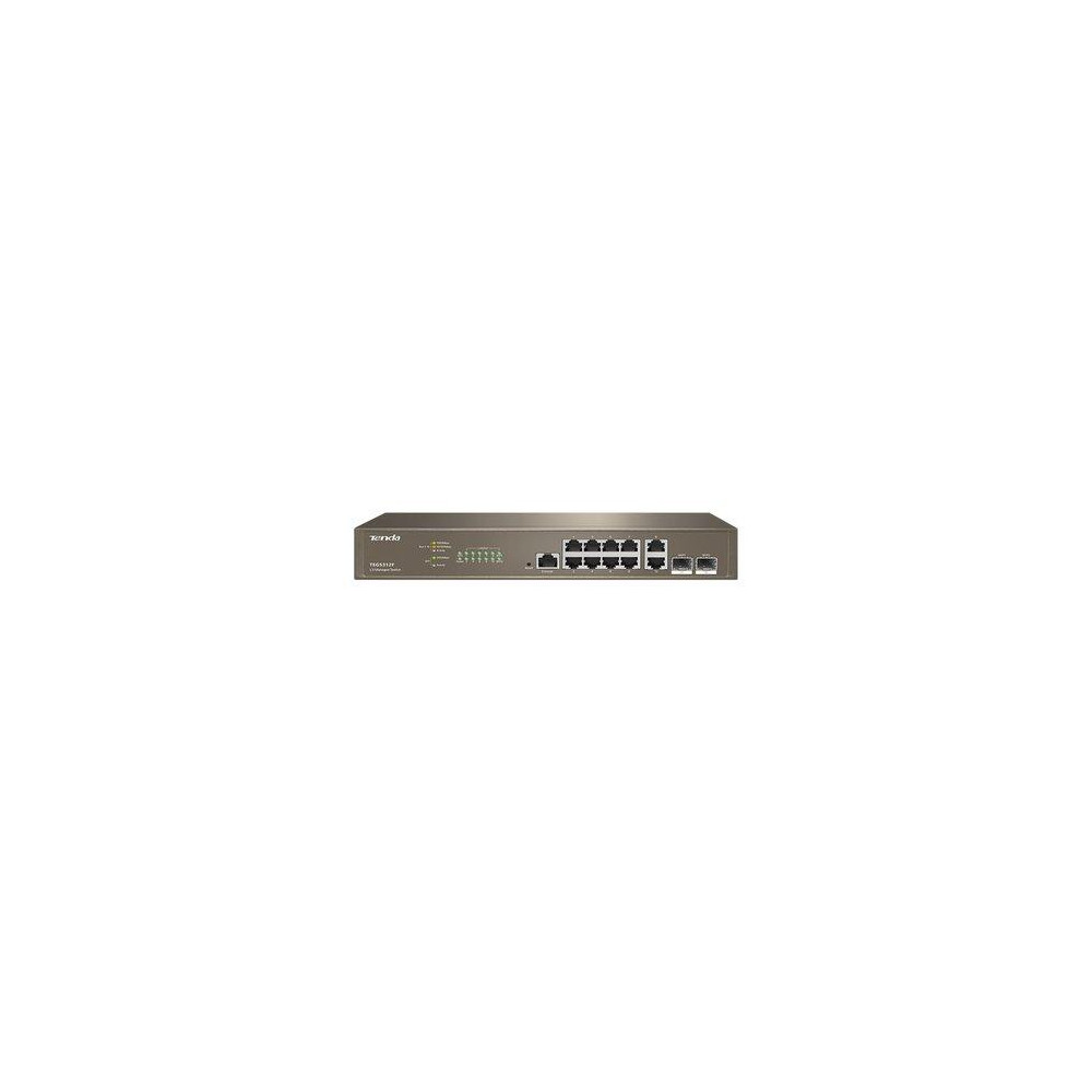 SWITCH TENDA TEG5312F 10P GIGABIT 10/100/1000 +2P SFP Rackmount L3 MANAGED