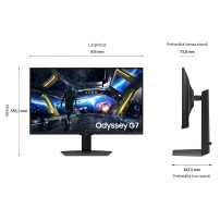 TFT Samsung Odyssey G7 S27DG702EU 68,60cm (27)LED,2xHDMI,DisplayPort,SP