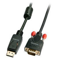 CAVO LINDY DISPLAYPORT TO VGA, M/M, 2MT, NERO, 41942