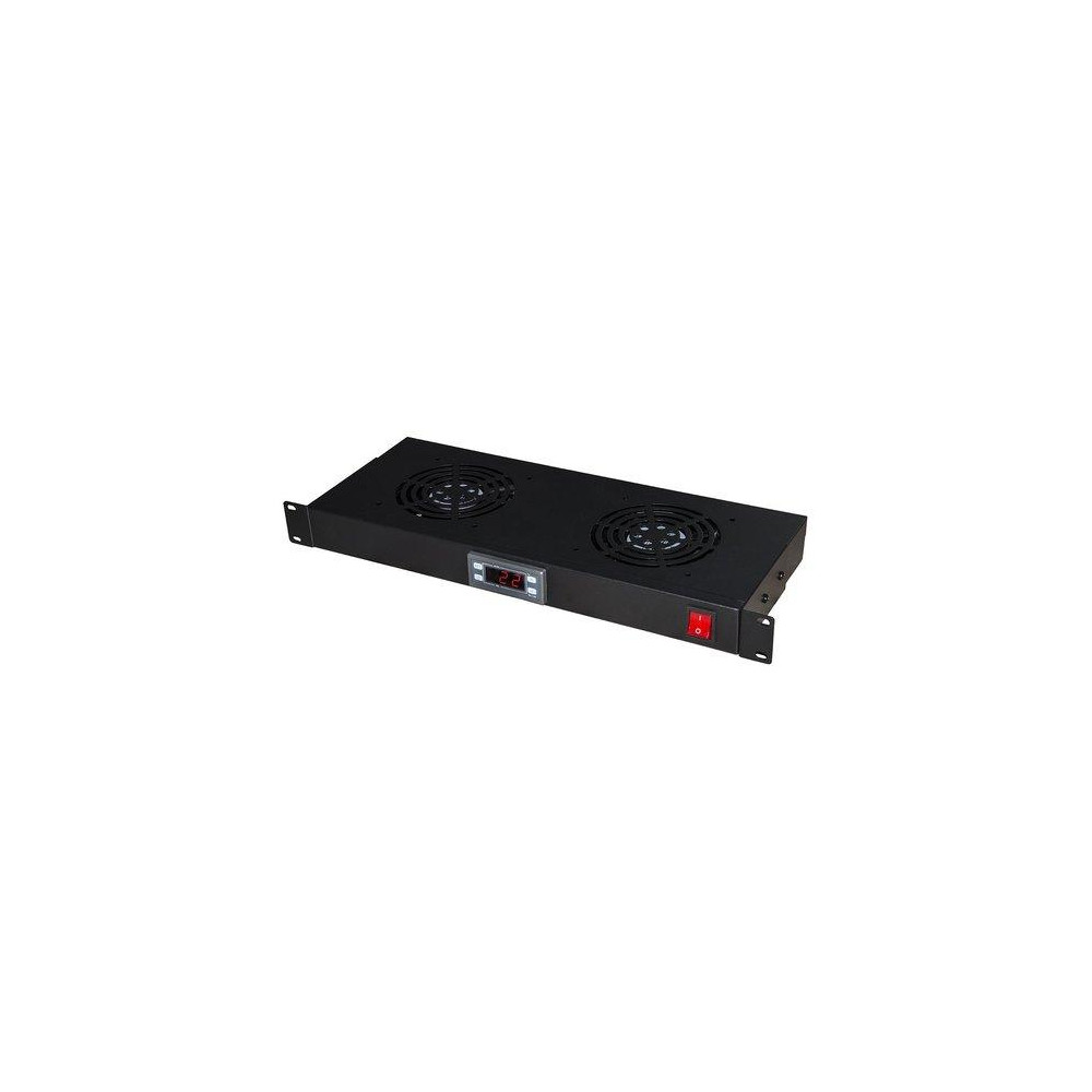 MODULO LINK 2 VENTOLE RAFFREDDAMENTO CON DISPLAY NERO LKVENT2N