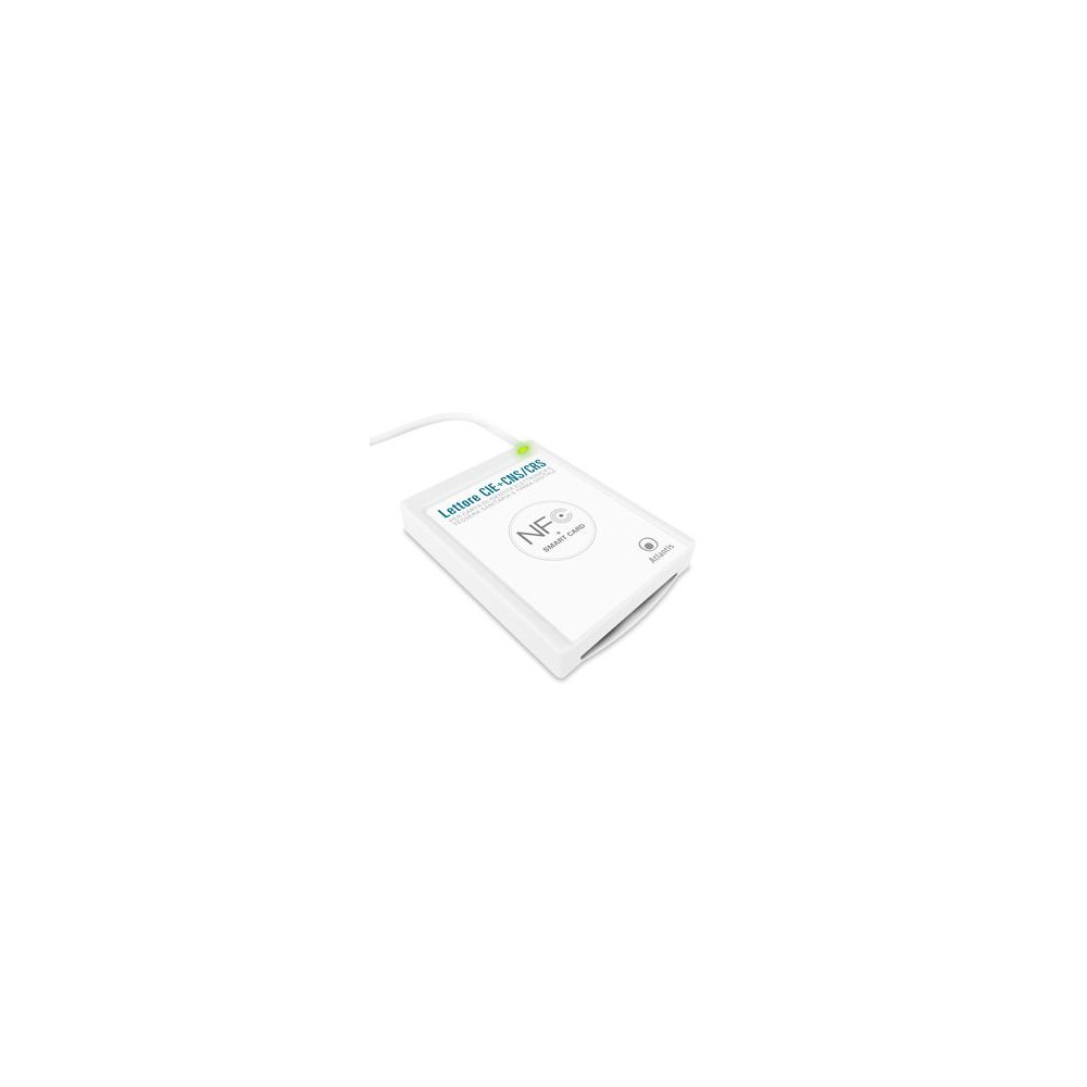 LETTORE ATLANTIS P005-CIED331C combo CIE 3.0 + SMART CARD USB NFC per Carta Identità Elettronica Italiana CIE 3.0 CNS/CRS/TS