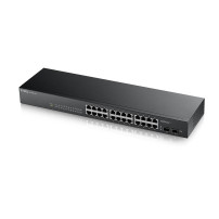 GS-1900-24 v2 - Switch Web Managed 24 porte Gigabit + 2 porte SFP Gigabit - Supporto IPv6, VLAN - Design senza ventole, Rack