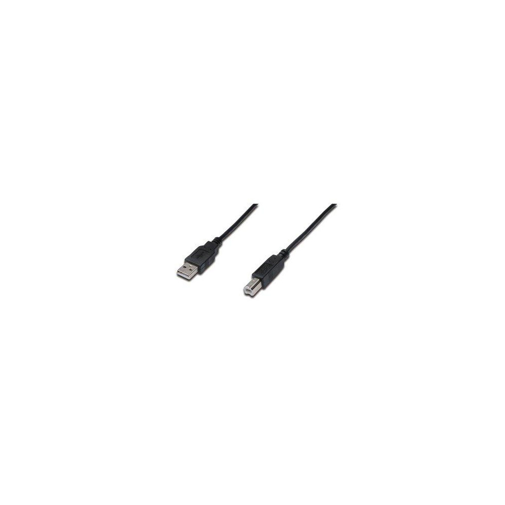 CAVO DIGITUS USB 2.0 A TO USB B, M-M, 1,8MT, (TIPO STAMPANTE), NERO, AK6722