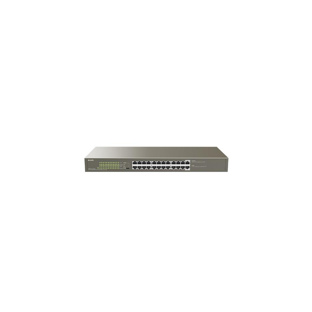 SWITCH TENDA TEG1124P-24-250W-24-Port Gigabit Ethernet Switch with 24-Port PoE-TX RJ45 ports-225W PoE power supply
