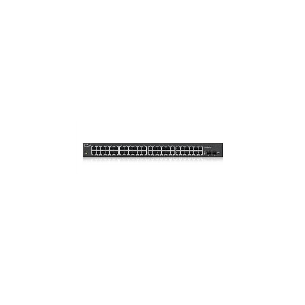 SWITCH ZYXEL GS-1900-48HP 48P LAN GIGABIT 24P PoE+ 2 porte SFP Gigabit, Supporto IPv6, VLAN, WEB MANAGED Rack