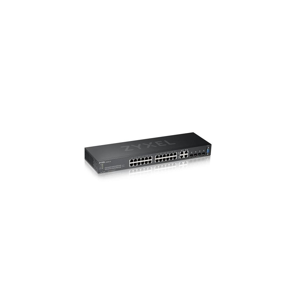 SWITCH ZYXEL GS2220-28-EU0101F 24P Gigabit +4P (RJ-45/SFP) , IPv6, VLAN, Desktop/Rack Managed Layer 3 Lite - Fanless